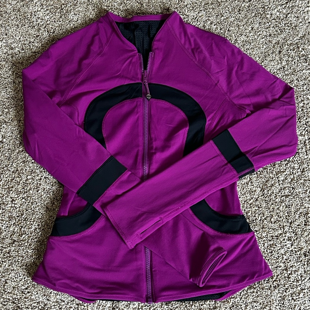 Purple lululemon full zip jacket